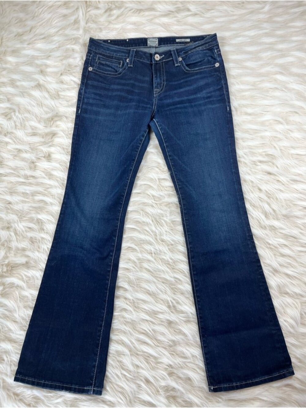 Anoname Jeans 32x32 Mid Rise Bootcut Dark Wash Y2K
